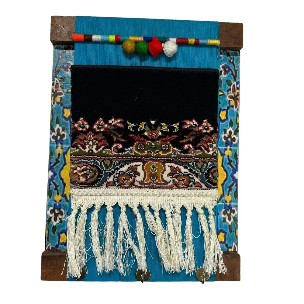 boho tapestry rug Tassel wall key hooks Home Decor